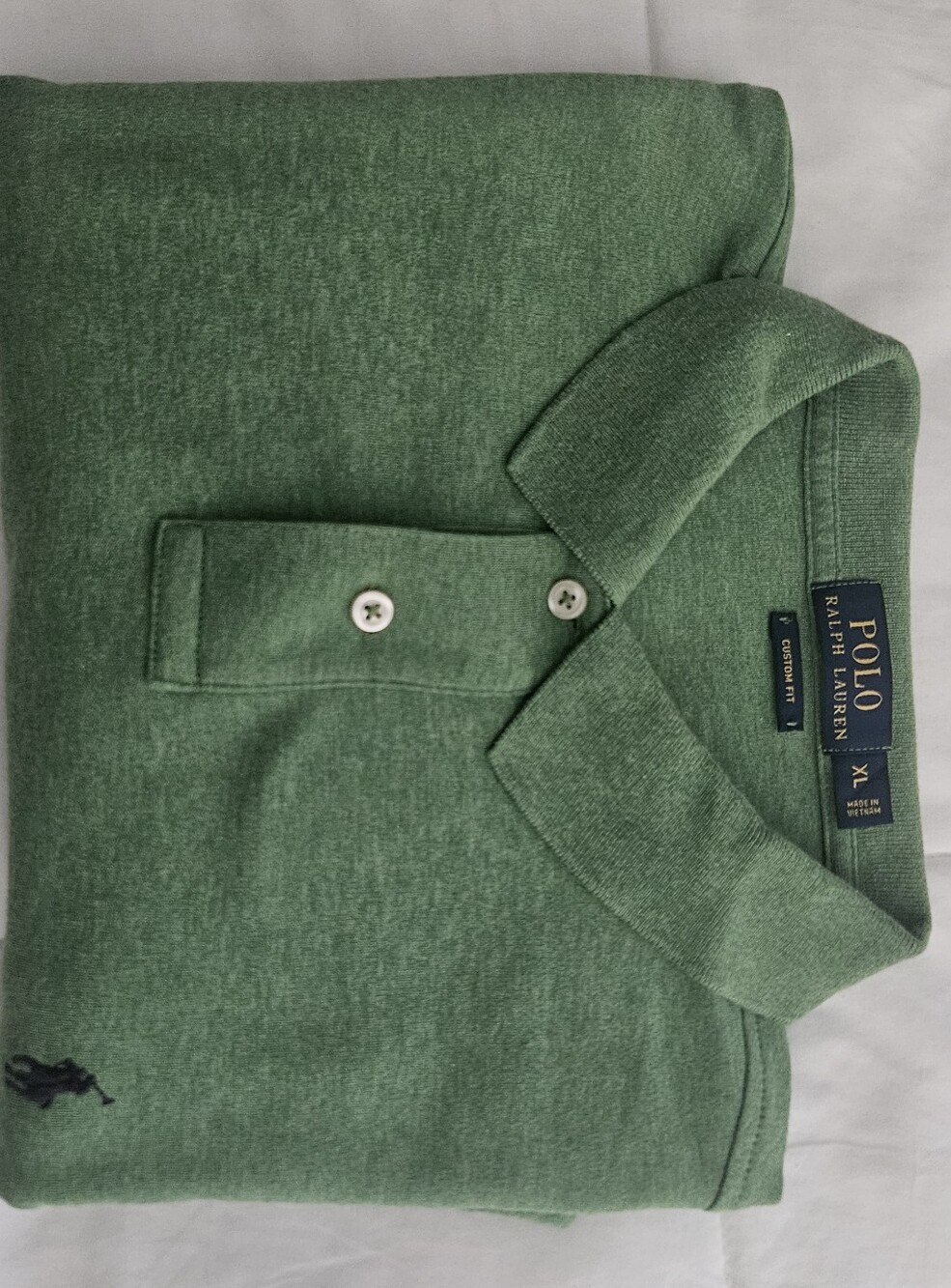Polo by Ralph Lauren Heathered Green Men's Polo Shirt
